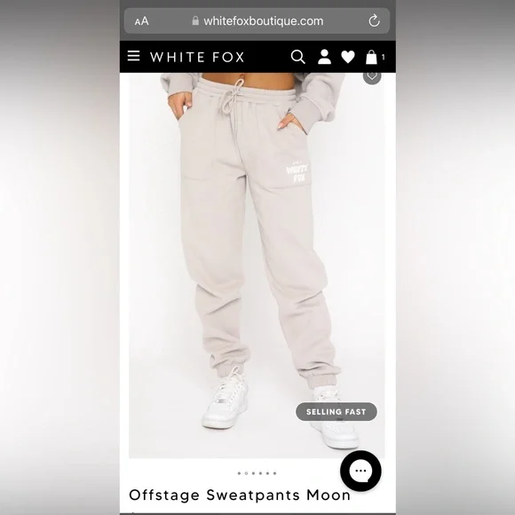 NWT White Fox Boutique Offstage Sweatpants Moon VOL.3 in size Small - Picture 7 of 11
